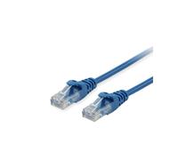 Equip 625430 Câble Réseau Cat6 U/UTP (UTP) Bleu 1m RJ-45 Contacts Or 10Gbps CCA AWG26/7, Diamètre 5mm, Normes IEEE 802.3/5, CE/REACH/RoHS