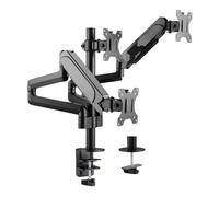 Equip Support de table 650134 – 3 écrans 17"-27" VESA 75x75/100x100 Noir