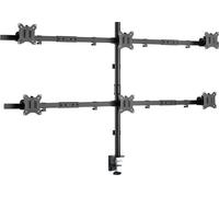 Support de bureau mobile - EQUIP - 650160 - 6 écrans 17""-32"" - Acier robuste - Hauteur réglable