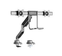 Equip 650161 Staffa Scrivania Doppio Monitor 17-32" VESA 100x100 18kg Nero
