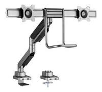 Equip Support de bureau double 650161 – 17–32" (81,3 cm) – Noir