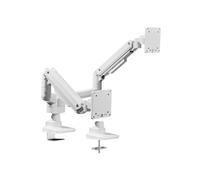 Equip 650183 Staffa Doppio Monitor 17-35" Bianca Regolabile Scrivania 40kg