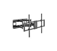 Equip 650343 Support TV mural 60-120" (152.4-305 cm) Acier, charge max. 120kg, VESA 200x200-900x600, Inclinaison -5°/+5°, Pivot -60°/+60°