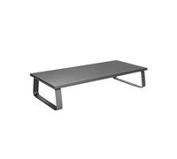 Equip 650880 Support Bureau Moniteur Acier Noir, Charge Max 20kg, Montage Bureau, 260x600x120mm, Compatible TV, Certification CE