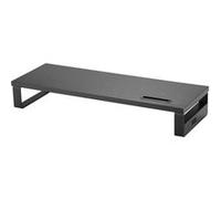Equip 650881 Monitor Riser with USB Port/Flat Screen Desk Mount/Freestanding/Black