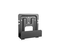 Equip 650896 Support Mural Universel pour Lecteur Multimédia, Charge Max 1kg, Profondeur Réglable, 128x140mm, Noir, Vis Incluses