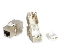 EQUIP 767213 JUEGO DE CONEXIONES RJ45 CAT.6 KEYSTONE JACK SHIELDED DE 8 UNIDADES