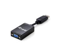 Equip Adaptateur DisplayPort Mâle vers VGA Femelle, Résolution 1920x1200, Longueur 15cm, Noir, Réf. 133435