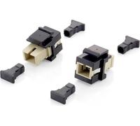 Equip Adaptateur keystone fibre optique SC Simplex 8pcs noir polybag