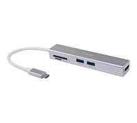 Equip Adaptateur multifonction USB-C 5 en 1, HDMI , USB 3.2 Gen 1 , TF/Micro SD
