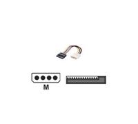 Equip - Adaptateur secteur - alimentation interne 4 plots (M) pour alimentation SATA (M) - 15 cm