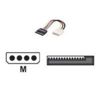 Equip - Adaptateur secteur - alimentation interne 4 plots (M) pour alimentation SATA (M) - 15 cm