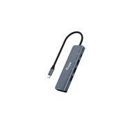 Equip Adaptateur USB-C 5-en-1 : HDMI 4K, 3x USB 3.2 Gen1 Type-A, 1x USB-C (PD 100W), Aluminium, Windows/macOS/Linux/Android