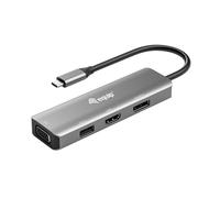Equip Adaptateur USB-C -> HDMI/DisplayPort/VGA 4K/1080P/60Hz gr