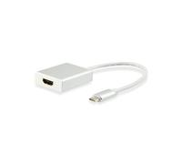 Equip Adaptateur USB-C vers HDMI 4K@30Hz Blanc (4096x2160) - 133452 - Dimensions (LxPxH): 45x150x250mm - Compatible écrans HDMI