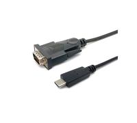 Equip Adaptateur USB-C vers Série DB9 (M/M) 1.5m, Bande Passante 1Mb/s, Compatible Windows/macOS/Linux, Réf. 133392