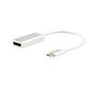 133458 USB Type C - DisplayPort White Cable Interface/Gender Adapter Cable Interface/Gender Adapters (USB Type C, DisplayPort, Male/Female, 0,15 m,