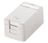 equip Aufputzboîte pour 1 Keystone Jack (1-Port) blanc