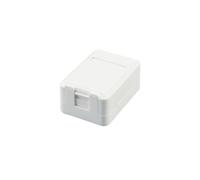 Equip Aufputzdose 1x Keystone Jack mit Abdeckung weiß