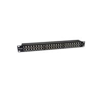 Equip Baie de Branchements 1U 48 Ports RJ-45 10GBase-T Cat6a 10 Gigabit Ethernet Rack 19" Métal Noir 482.6x110.5x44.5mm CE, RoHS