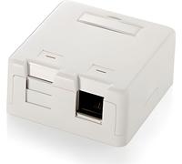 equip Boîtier en saillie pour Keystone Jack (2 ports) blanc