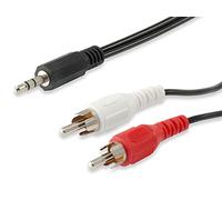 Equip Cable Audio Mini Jack 3.5mm Macho a 2 RCA Macho 2.5m