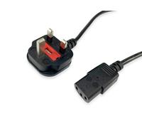 Equip Câble d'alimentation IEC UK-BS1363 -> C13 2m mâle/femelle noir