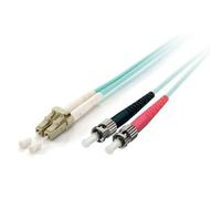 equip cable de fibre optique om3 lc st 15 m