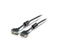 Equip Câble DVI-D Mâle/Femelle 1.8m Noir - Résolution Max. 2048x1536 (QXGA), Blindage Double Couche, Contacts Plaqué Or