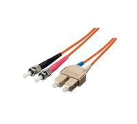 Equip Câble Fibre Optique Monomode OS2 2m SC/ST 9/125µm LSZH - Perte d'Insertion 0.3dB - Température -20°C à 70°C - Conforme REACH/RoHS