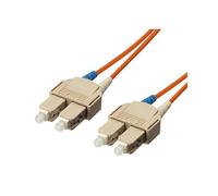 Equip Câble Fibre Optique OM1 10m SC/SC Multimode 62.5/125µm LSZH Orange - Perte d'insertion 0.5dB - Température -20°C à 70°C - Conforme REACH/RoHS