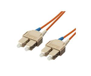 Equip Câble Fibre Optique OM1 10m SC/SC Multimode 62.5/125µm LSZH Orange - Perte d'insertion 0.5dB - Température -20°C à 70°C - Conforme REACH/RoHS