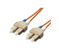 Equip Câble Fibre Optique OM1 5m SC/SC Multimode 62.5/125µm LSZH Orange - Perte Insertion 0.5dB - Température -20°C à 70°C - REACH/RoHS