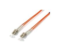 Equip Câble Fibre Optique OM1 LC/LC 62.5/125µm 1m LSZH Orange - Diamètre Base/Gaine 62.5/125µm - Full Duplex - Perte Insertion 0.5dB