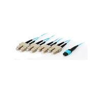 Equip Câble Fibre Optique OM4 3m MTP vers 4x SC 50/125µm Cyan - LSFROH - Diamètre principal 50µm, Perte d'insertion 0.5dB - REACH, RoHS