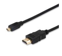 equip - Câble HDMI avec Ethernet - HDMI mâle pour 19 pin micro HDMI Type D mâle - 1 m