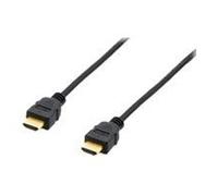 Equip Câble HDMI 2.0 119350 – Fiche mâle HDMI-A, 1,8 m, 4K UHD, contacts dorés, noir