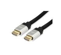 Equip Câble HDMI 2.1 Ultra High Speed 10m, Support 8K/60Hz & 4K/120Hz, Bande Passante 48 Gbps, Ethernet, ARC, HDR, AWG28, Noir