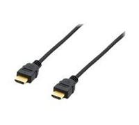 Equip Câble HDMI Fiche mâle HDMI-A 119351 3,00 m Noir 4K UHD contacts dorés