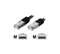 equip - Câble inverseur - RJ-45 (M) pour RJ-45 (M) - 1 m - SFTP - CAT 5e - moulé, bloqué - noir