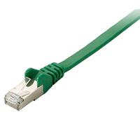 Equip Câble Patch 10 x - Plat - 10G S/FTP - Catégorie 6A - 1 m - Vert