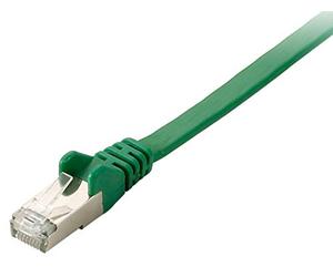 Equip Câble Patch 10 x - Plat - 10G S/FTP - Catégorie 6A - 1 m - Vert