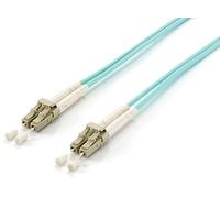 equip Câble patch à fibres optiques LC/LC 50/125µ duplex OM3 turquoise 1m