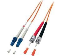 Equip Câble patch à fibres optiques LC->ST 10.00m Multimode Duplex OM2 or Polybag