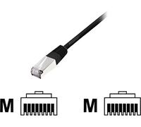 Equip Câble patch Cat6 S/FTP 2xRJ45 1.00m noir LSZH Polybag