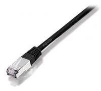 Equip Câble patch Cat6 S/FTP 2xRJ45 20.00m noir LSZH Polybag