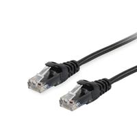 Equip Câble patch Cat6 U/UTP 2xRJ45 3.00m noir PVC Polybag