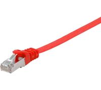 Equip Câble patch Cat6A Flat U/FTP 2xRJ45 1.00m rot LSZH Polybeutel