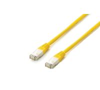 Equip Câble patch Cat6A Plat.S/FTP 2xRJ45 5.00m jaune LSZH Polybag