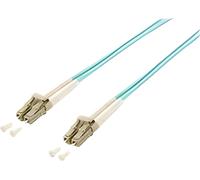 Equip Câble patch Fibre optique LC->LC 0.50m Multimode Duplex OM3 turq Polybag